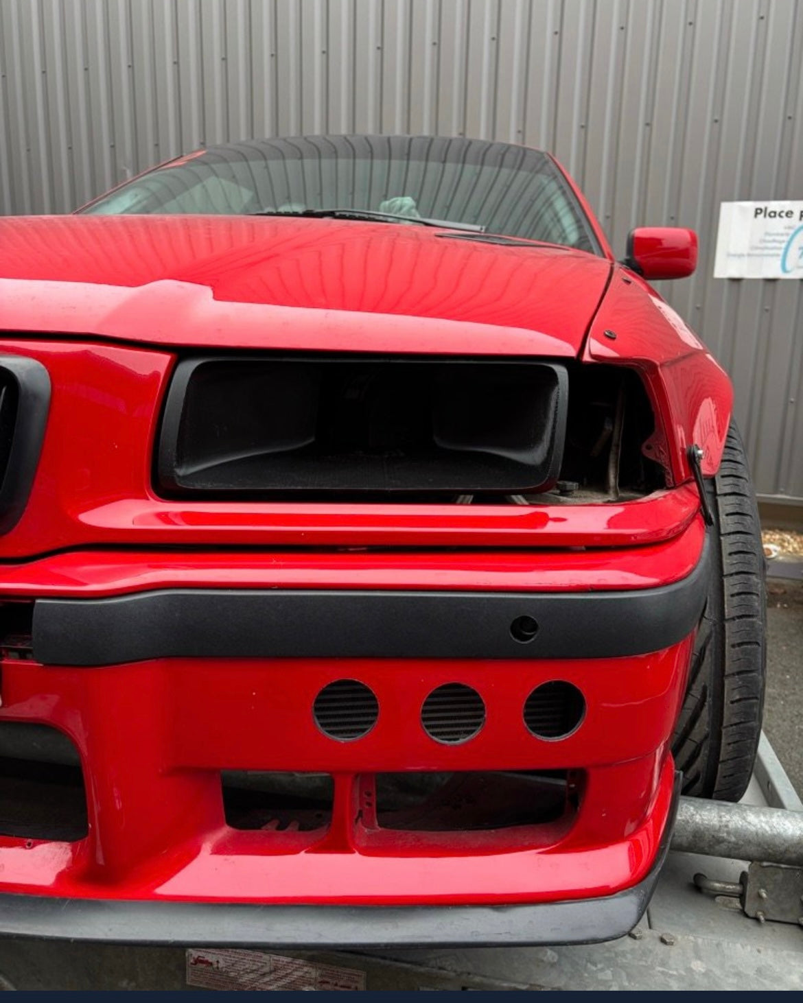 Entrée d’air BMW E36 – Remplacement de phare – Idéale turbo et boîte à air performance