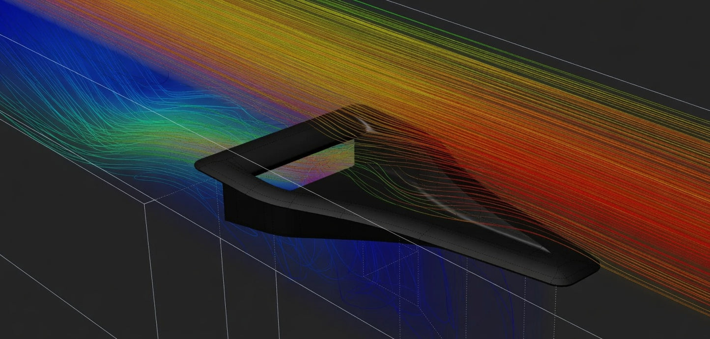 Prise d'air NACA universelle 233 x 135 x 85 mm en PETG Carbone